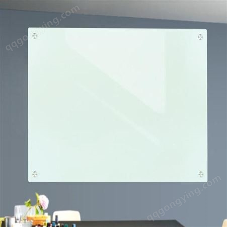 北京玻璃写字板超白圆角北京白板 挂式玻璃磁性