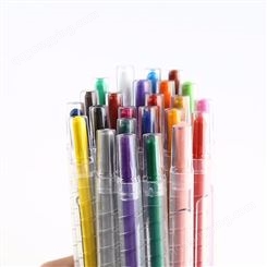 24色旋转蜡笔出口品质顺滑流畅旋转蜡笔支持定制量大优惠