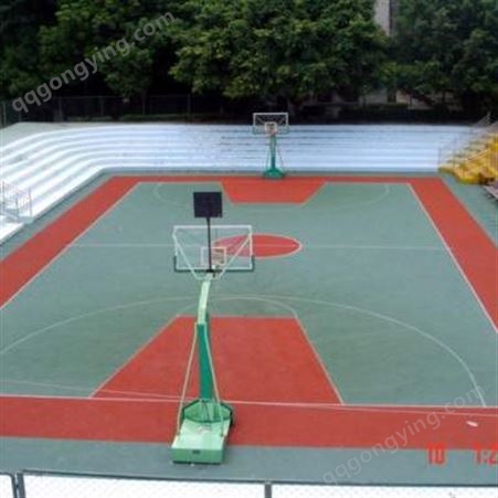 网球场 球场跑道材料 康达足球场塑胶跑道篮球场 质优价廉