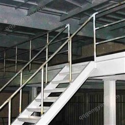 可定制钢结构楼梯_大楼钢结构楼梯