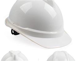 梅思安10193584 PE豪华型安全帽白色PE带透气孔帽壳超爱戴帽衬针织布吸汗带 D型下颏