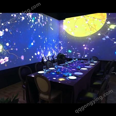 沉浸式投影光影餐厅 展厅融合器游戏户外感应裸眼3D全息互动多媒