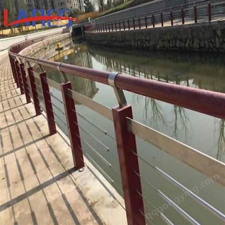 不锈钢复合管201护栏 格拉瑞斯 河道景观护栏 安徽桥梁护栏
