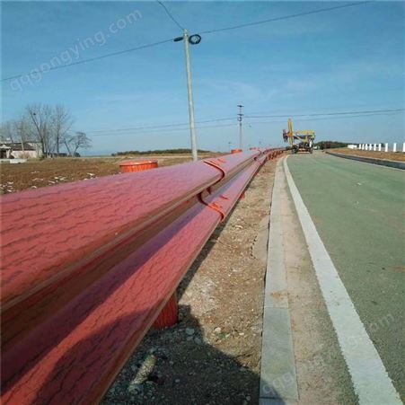 乡村公路三波喷塑波形护栏板梁钢防护栏定制
