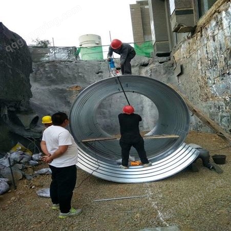 力能拼装钢波纹涵管 涵洞热镀锌波纹钢板 隧道排污排水