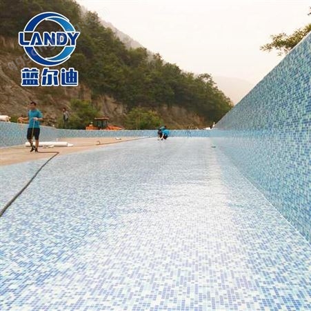 替代游泳池砖 用进口泳池防水胶膜 泳池胶膜生产定制 蓝尔迪图案选择多