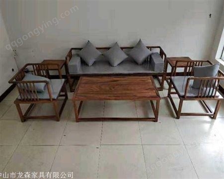佛山 新中式沙发图片 南美胡桃木家具价格 大量供应
