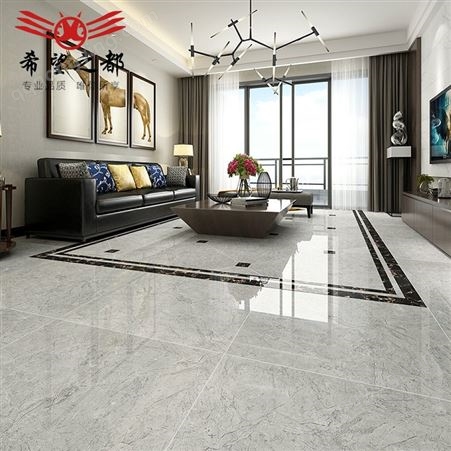 800x800灰色客厅地板瓷砖 负离子通体大理石瓷砖 防滑耐磨地板砖墙砖
