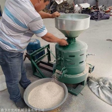 玉米去皮机家用电谷子碾米机 水稻谷子脱皮碾米机