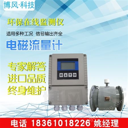 工厂直销 分体管道电磁流量计 防腐污水酸碱液体流量DN200