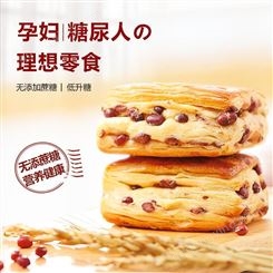 无糖面包饼干批发 唐人福红豆千层面包厂家 无糖尿人食品