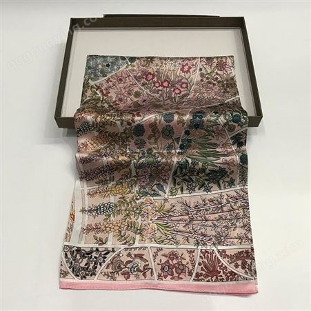 真丝围巾冬暖夏凉厂家直供真丝围巾定做来图来样定制