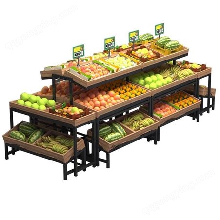 定做果蔬货柜 水果货架 水果展示架 杭州坚塔货架