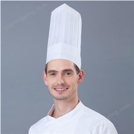 一次性厨师帽/无纺布厨师帽/纸质低帽/红边厨师帽/儿童厨师帽