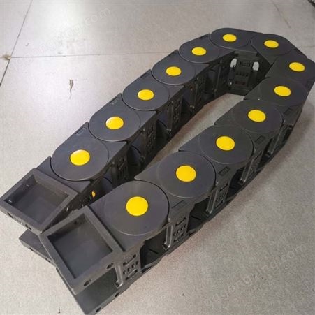 多种型号定制半封闭拖链加工 尼龙拖链 雕刻机机床穿线槽