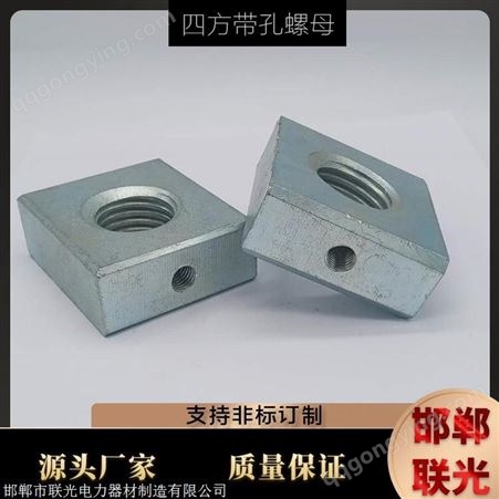 邯郸联光 厂家生产直销 镀锌 四方螺母 支持各种尺寸定制生产