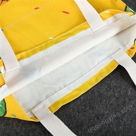 学生帆布袋定制 单肩广告棉布手提袋 折叠印花购物袋定做