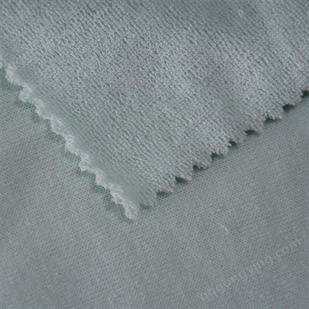 涤纶纯棉毛巾布面料 吸湿排汗速干运动服装面料