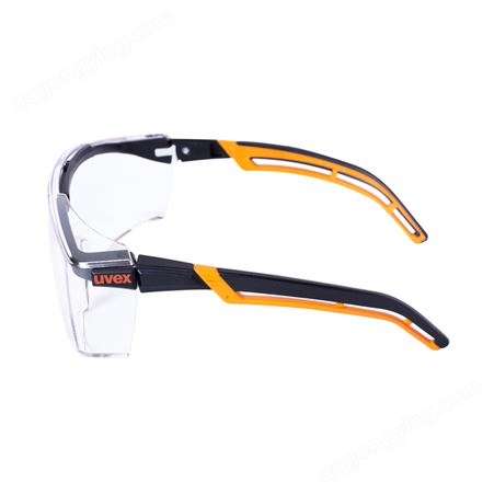 UVEX护目镜 防飞沫平光防风防尘防冲击防护眼镜