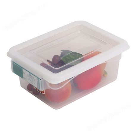 惠而信大容量配密封胶标示盒 厨部食物分类储存标识保鲜盒 密封盒