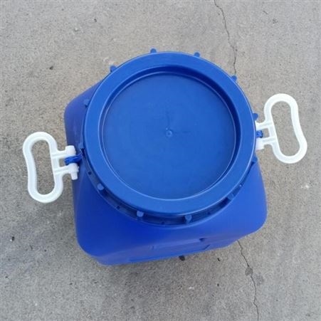 庆诺25公斤塑料方桶厂家 25升塑料化工桶 工业用25l蓝色塑料桶