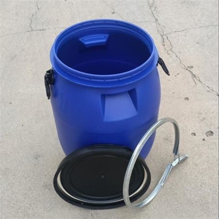 庆诺30升食用油桶厂家 保定30L大口塑料桶 蓝色30l出口塑料桶价格