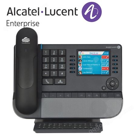 阿尔卡特 8058 百兆网络 poe接口 GE网络接口 3.5寸彩屏 智能按键模块