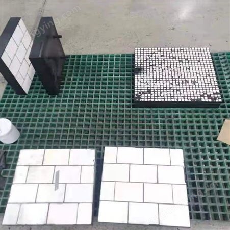 明浩 三合一复合陶瓷衬板   球面耐磨陶瓷复合板 可定制