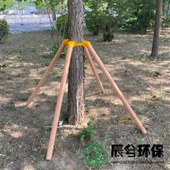 定制树木支撑架 玻璃钢树木固定支撑器架 绿化树木支撑杆 辰兮环保