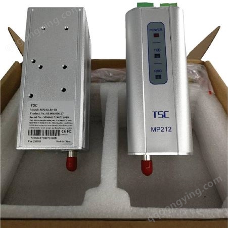 TSC信通MP210-ST01D8TE-HV卡轨式工业级串口光纤收发器环控科技