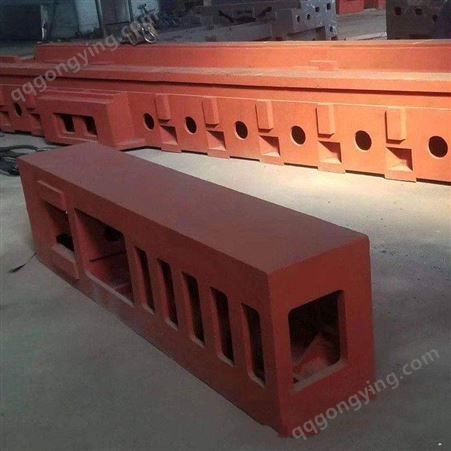 机床铸造 非标定制铸铁铣床 机床导轨 T型工作平台 机床工作台 机床铸件 床身铸件