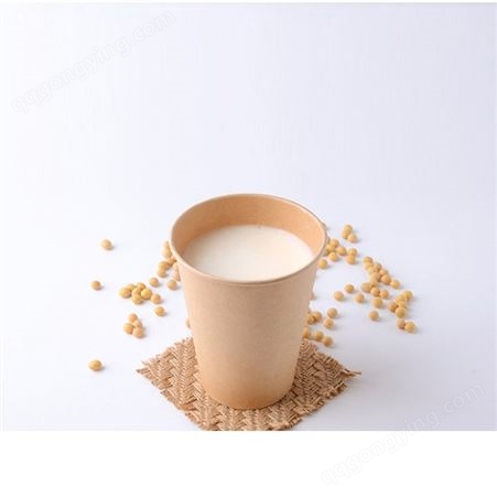 厂家批发  一次性纸杯 刷 带盖豆浆杯子 咖啡杯  牛皮纸杯 可定制