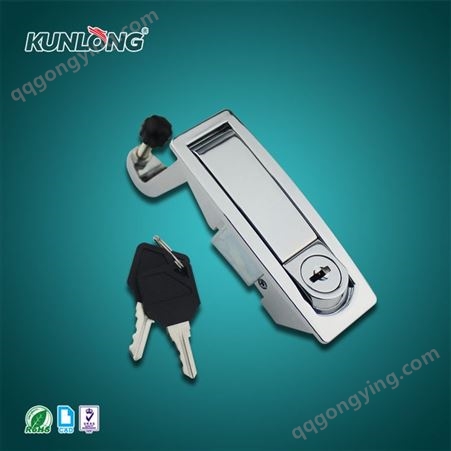SK1-059-2W产品名称：尚坤SK1-059-2W平面单点锁|按压式旋转锁|机箱机柜锁|工具箱柜锁|压缩门锁