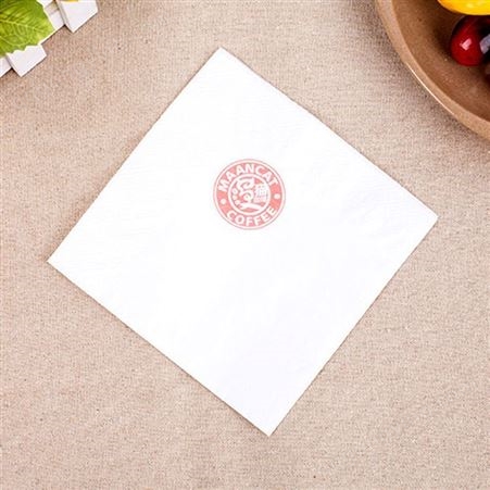 餐巾纸巾印logo230双层全木浆纸巾 饭店方餐巾纸 免费设计印花