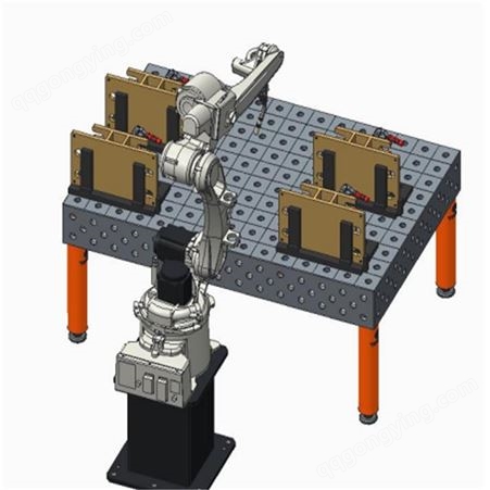 二三维柔性焊接平台智能机器人机械手工装定位组合夹具