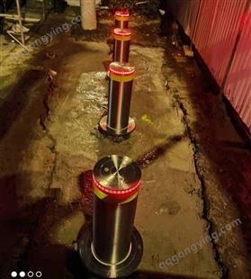 防冲撞柱升降桩防爆液压驱动304不锈钢使用于学校景区车站