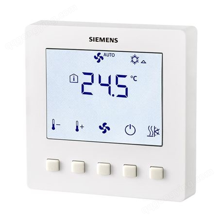 西门子嵌入式房间温控器RDF510/530新款两管制液晶温控器两管制