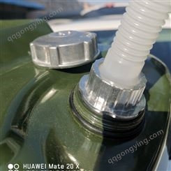 标准50升方桶汽油桶加厚0.7毫米三手柄铝盖导油管高度50厘米柴油桶机油桶越野玩车储存石油