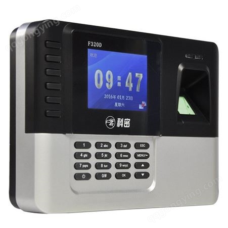 科密F320D指纹刷卡考勤机 指纹式+刷ID卡网络打卡机指纹机