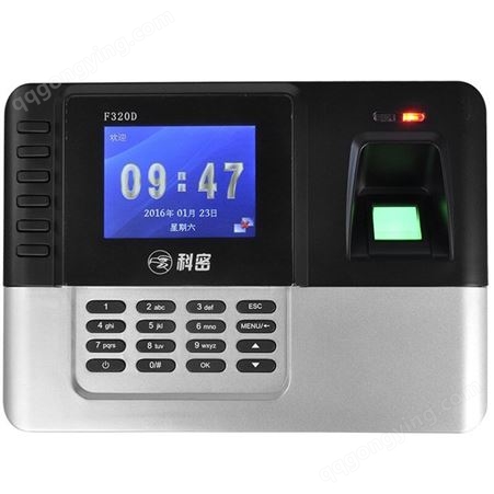 科密F320D指纹刷卡考勤机 指纹式+刷ID卡网络打卡机指纹机