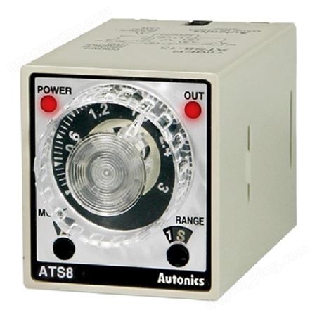 Autonics计时器型号ATS8-43进口八脚时间继电器模拟定时器