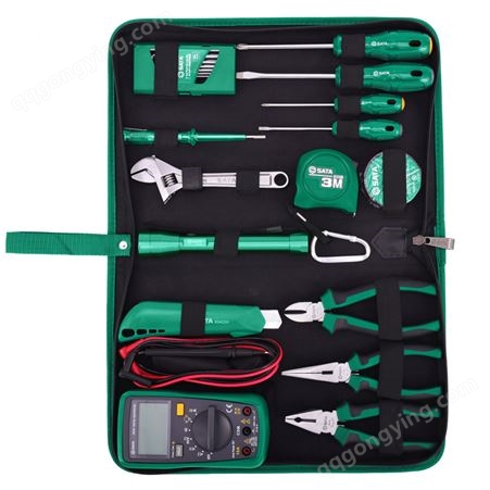 世达（SATA）03790 工具组套21件电工日常检修工具包套装多功能家用组合工具