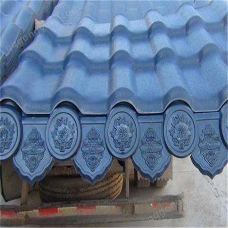 懿杉树脂小青瓦仿古塑料瓦农村屋顶防水瓦PVC合成树脂瓦