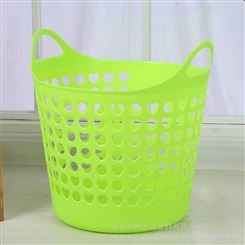 厂家供应大号加厚脏衣篮 活动礼品洗衣篮可印广告LOGO 塑料收纳篮