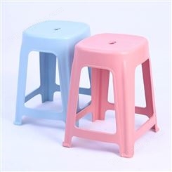 家居凳 客厅成人凳子塑料椅子 经济型餐桌凳 凳方凳 熟胶胶椅