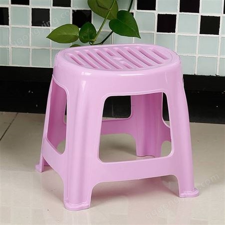 塑料凳子多色 磨砂凳成人家用 方凳浴室厕所 塑胶凳防滑椅子