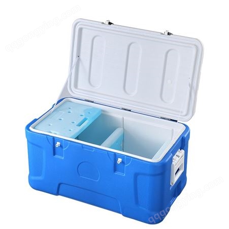 冰皇蓝色塑料保温箱 家用车载恒温箱 外卖配餐运输周转箱110L