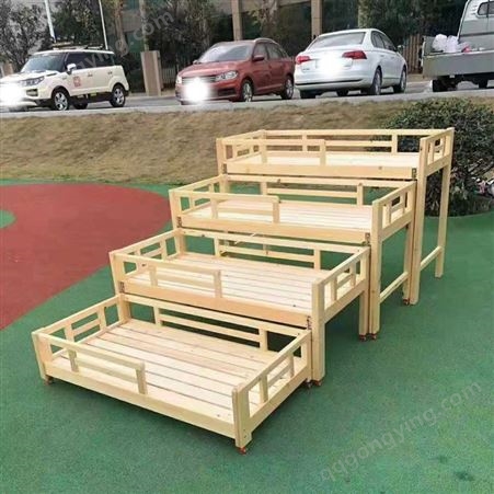幼儿园小床 实木头专用儿童午唾床 托管班单人叠叠床 加厚幼儿小床定制