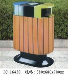 云南钢木垃圾桶 户外山庄垃圾桶大号公园小区 分类钢木桶果皮箱 厂家