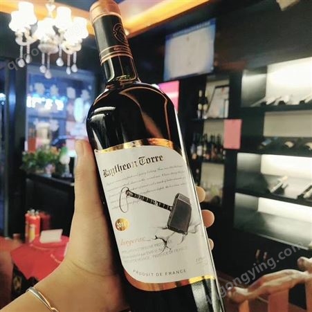 上海万耀法国进口AOC级别雷神托尔红葡萄酒网红货源